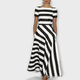 Janell - Vestido Maxi a Rayas