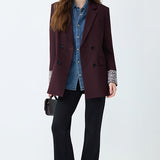 Elegante blazer de oficina de longitud media