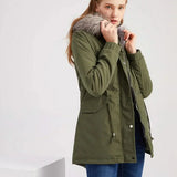 Parka de mujer elegante, funcional y versátil.