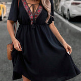 Linda - Vestido de mangas anchas