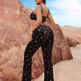Conjunto de dos piezas Celestial Night: elegante, deslumbrante y cómodo para mujer.