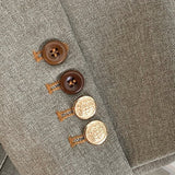 Blazer oversize con solapa moteada