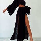 Conjunto de lino Mia: elegante y transpirable