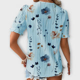 Emily - Blusa de moda con escote en V