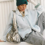 Chaqueta ligera de sherpa informal