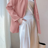Blazer retro chic de gran tamaño