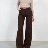 Carina – Pantalón de cintura alta elegante y cómodo