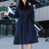 Gabardina de mujer – Impermeable ligero – Corte recto – Cintura ajustable – Largo hasta la rodilla