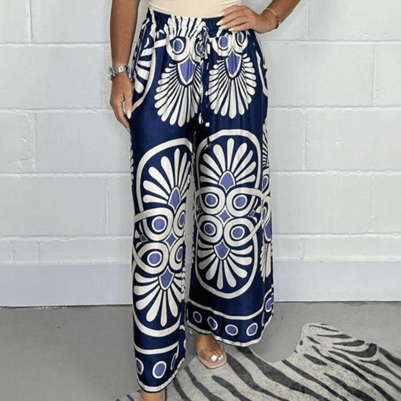 Pantalones anchos estampados para mujer: cómodos y elegantes