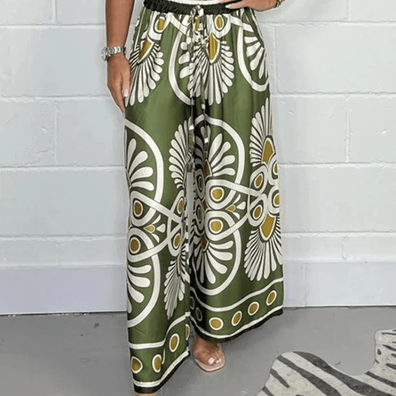 Pantalones anchos estampados para mujer: cómodos y elegantes