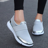Zapatillas deportivas para mujer - Comodidad sin cordones - Banda elástica - Diseño moderno e informal