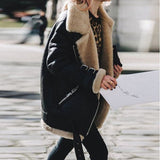 Léa - Chaqueta de cuero para mujer