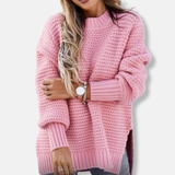 Suéter de mujer – Corte oversize – Punto acanalado suave – Hombros caídos cómodos