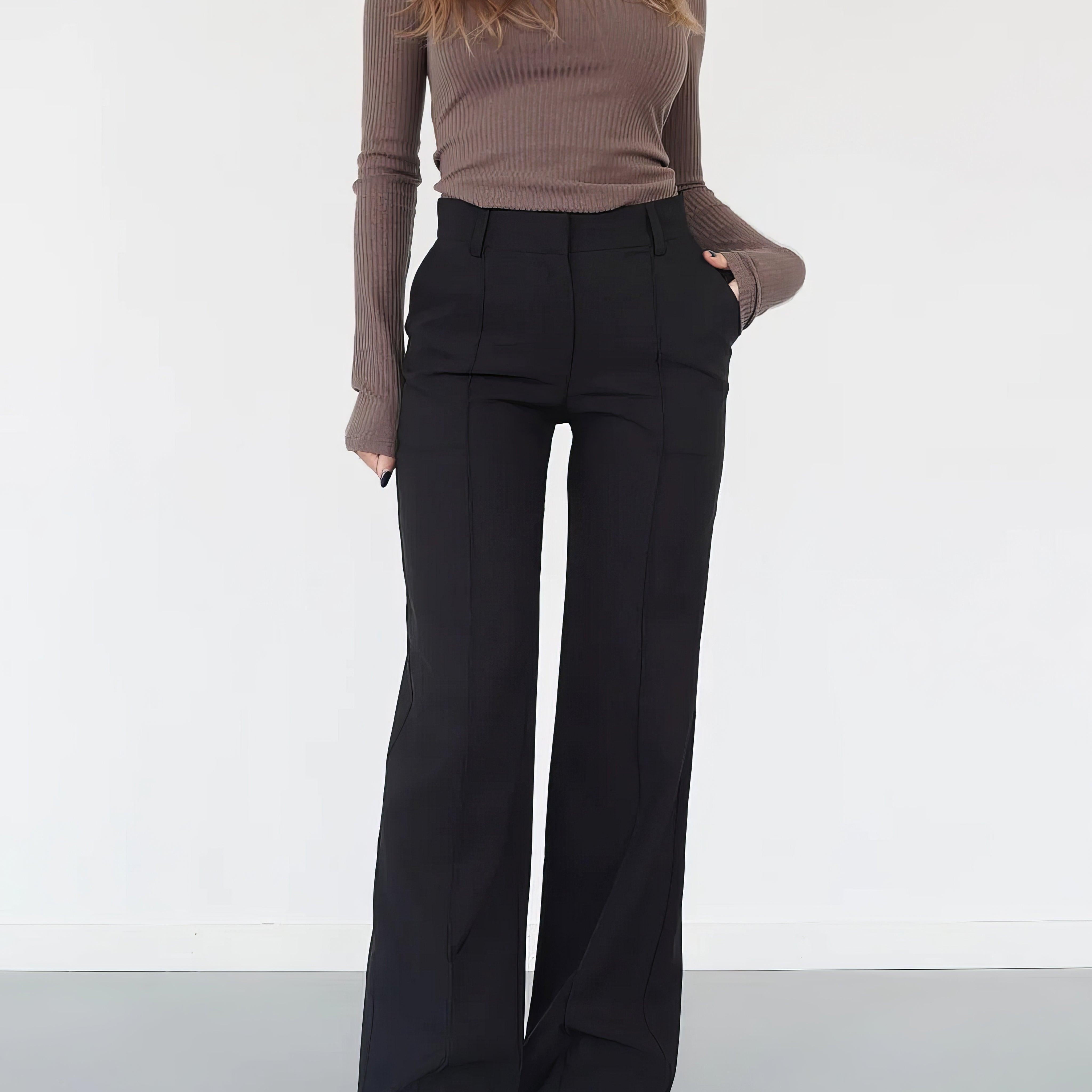 Carina – Pantalón de cintura alta elegante y cómodo