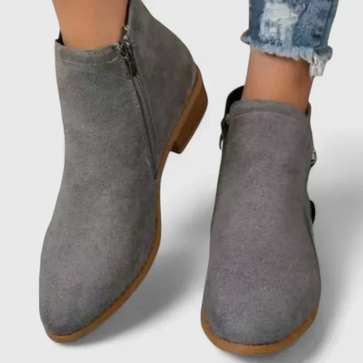 Alina – Botas de moda para mujer con cremallera