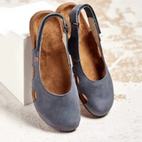 Sandalias cerradas para mujer – Sujeción cómoda – Correa ajustable – Tejido transpirable