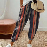 Pantalones de mujer - Corte holgado - Cintura elástica - Tejido ligero y transpirable