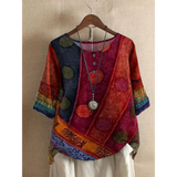 Valerie - Top boho colorido