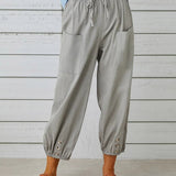 Pantalones de mujer - Cintura alta - Corte holgado - Elegantes y cómodos