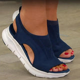 Sandalias de mujer - Transpirables con suela gruesa y cómoda - Punta abierta, estilo deportivo informal