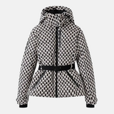 Chaqueta de esquí para mujer - Tejido - Corte holgado - Cuello alto con capucha