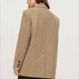 Blazer corto retro a cuadros