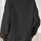 Sudadera casual con media cremallera