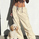 Pantalones cargo de algodón JL Parachute inspirados en Bella Hailey