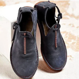 Zapatos de mujer – Ajuste clásico – Detalle de cordones laterales – Diseño que cubre el tobillo