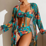 Mara - Conjunto de bikini de 3 piezas de alta calidad