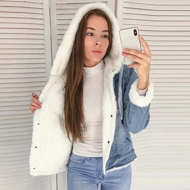 Hermina - Chaqueta con capucha elegante y de alta calidad