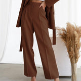 Pantalones anchos de mujer - Cintura alta - Elegantes y cómodos - Estilo casual chic