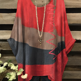 Jelva - Preciosa blusa holgada multicolor