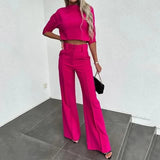 Traje de mujer - Elegante traje de pantalón - Corte ajustado - Tejido cómodo - Estilo chic y moderno