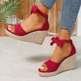 Espa Sandals - Sandalias de cuña con cordones y alpargatas