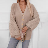 Cárdigan de manga ancha para mujer cómodo, informal y elegante.