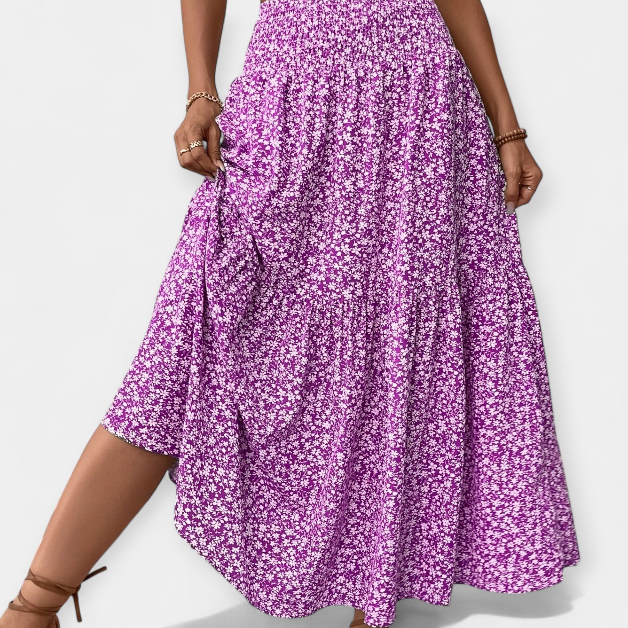 Sára - Falda con estampado floral