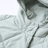 Chaqueta larga acolchada con capucha