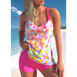 Tankini para mujer – Ajuste cómodo – Tirantes anchos – Tejido transpirable – Buena cobertura