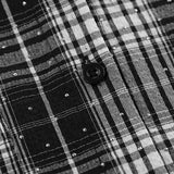 Blusa casual a cuadros estilo vintage