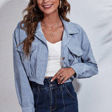 Chaqueta de pana con cintura ajustada