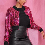 Chaqueta corta brillante