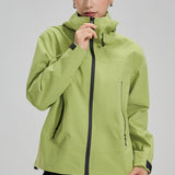 Chaqueta de senderismo Dopamine Color Block con costuras selladas, resistente al viento y al agua.