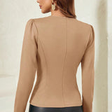 Blazer ajustado con botones