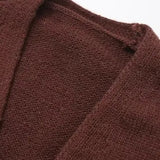 Cárdigan de punto vintage con botones y escote en pico