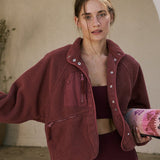 Chaqueta ligera de sherpa informal