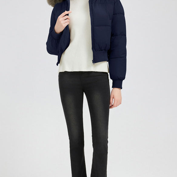 Chaqueta acolchada ajustada con cintura corta