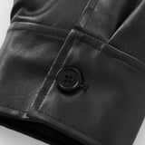 Chaqueta estilo aviador de color liso