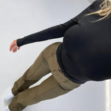 Pantalones de cintura alta para mujer - Cómodos y transpirables