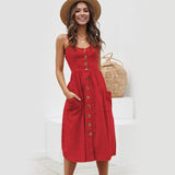 Luna - Elegante vestido holgado con tirantes finos